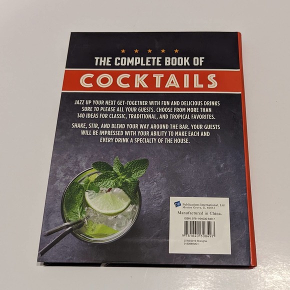 Cocktail Drinks Recipe Book Lot (2 Hardcover) – Shaken, Stirred, Non-Alcoholic - Picture 9 of 14